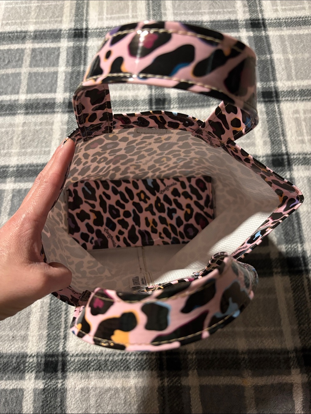 Consuela Pink Leopard Print Tote Bag - Picture 4 of 6